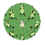 The Chronomancy mark: eight rabbits in a ring around a small white rabbit.